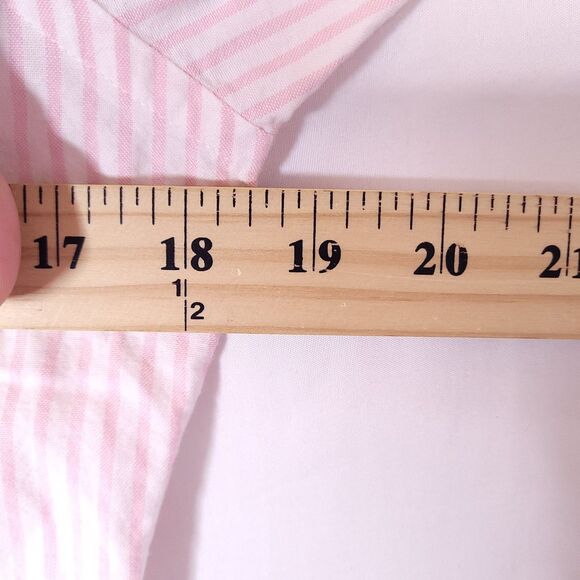 Ralph Lauren Shirt Womens XS Striped Pink, White Pony Slim Fit - Picture 8 of 12